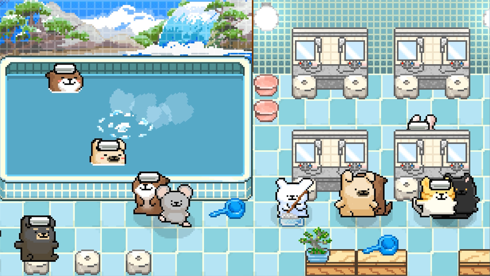 线条小狗：动物温泉/Animal Spa